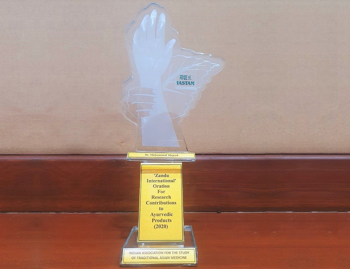 Dr. Muhammed Majeed,Zandu International Oration Award