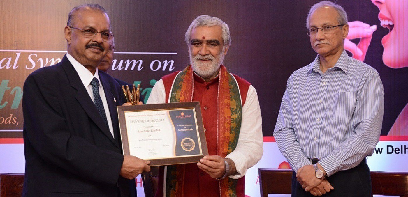 Dr. Majeed receives Certificate of Excellence for Best Nutraceutical company