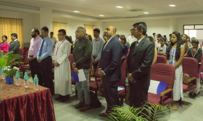 Mr. Shaheen Majeed, President, Sabinsa Worldwide delivers a presentation at the Academia-Industry Collaboration Workshop - 2018